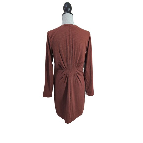 Duluth Trading Co Dress Womens M Brown Long Sleeve Casual Pockets Pullover - Picture 3 of 7